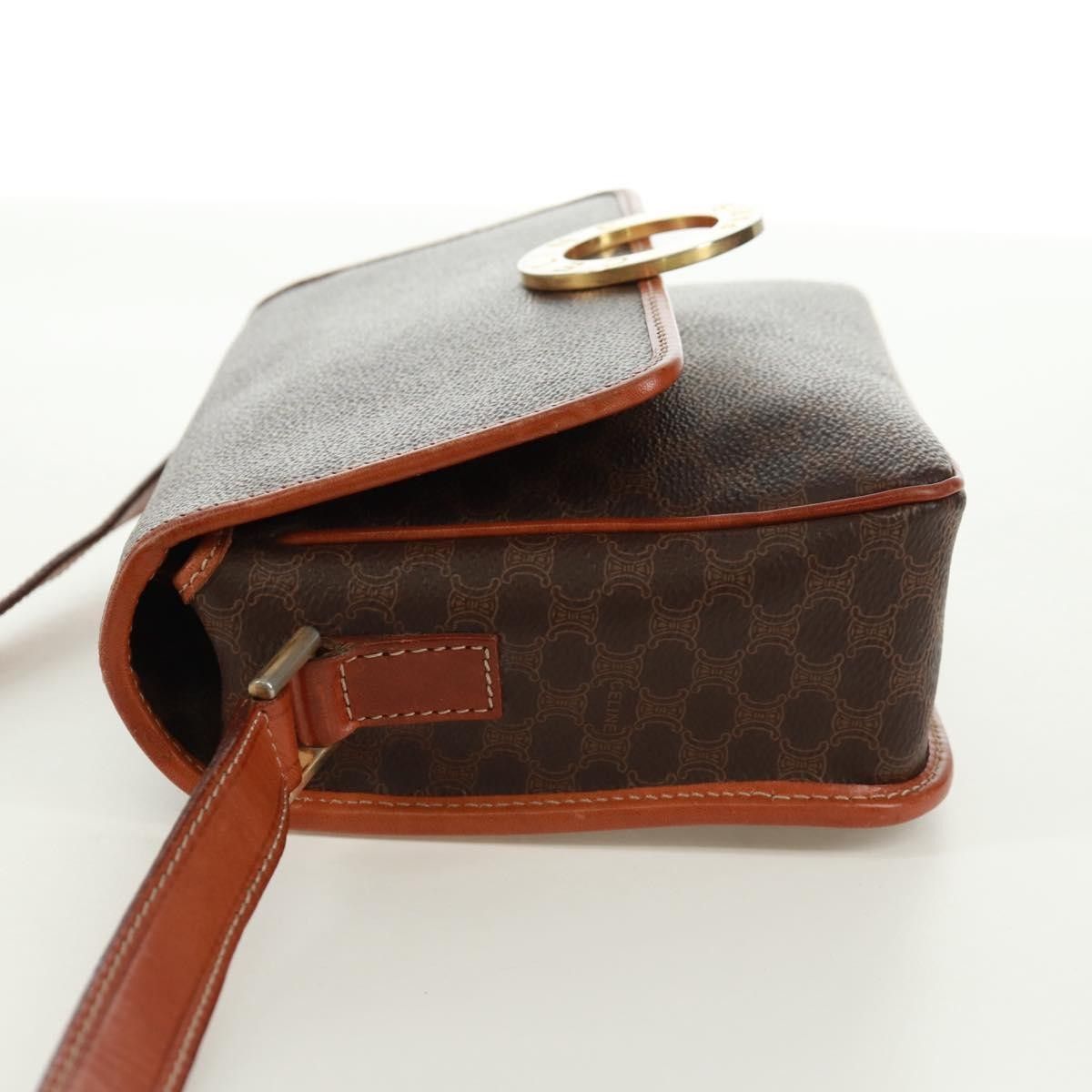 Celine Celine Vintage Macadam Circle Logo Shoulder Bag Canvas and Leather Size ONE SIZE - 3 Thumbnail