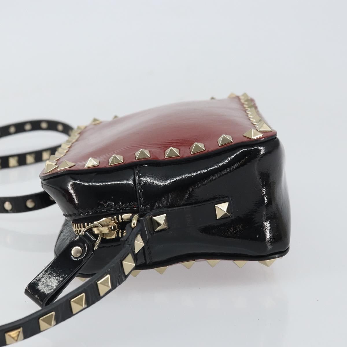 Valentino Valentino Garavani Rockstud Chain Camera Crossbody Bag Patent leather Size ONE SIZE - 4 Thumbnail