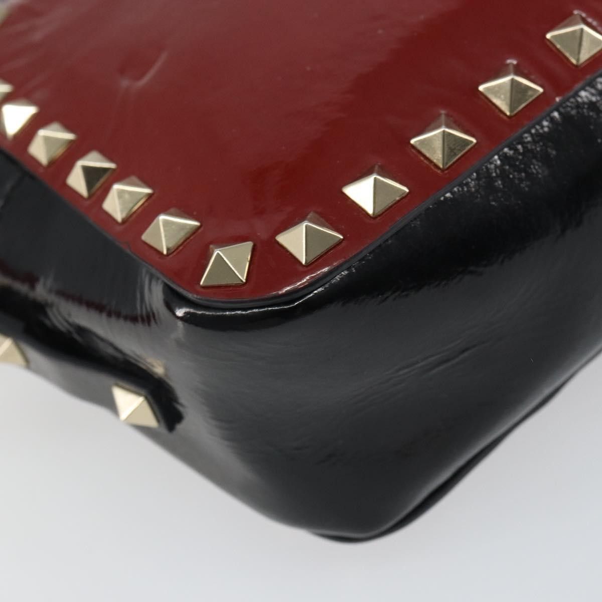 Valentino Valentino Garavani Rockstud Chain Camera Crossbody Bag Patent leather Size ONE SIZE - 12 Thumbnail