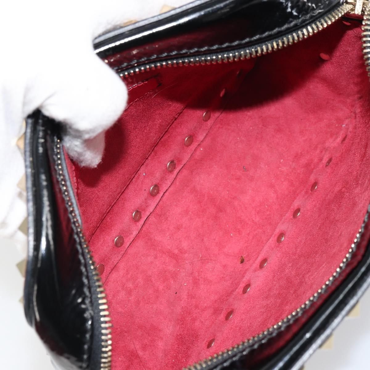 Valentino Valentino Garavani Rockstud Chain Camera Crossbody Bag Patent leather Size ONE SIZE - 5 Thumbnail