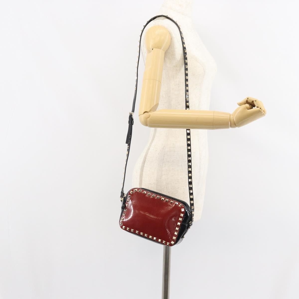 Valentino Valentino Garavani Rockstud Chain Camera Crossbody Bag Patent leather Size ONE SIZE - 15 Thumbnail