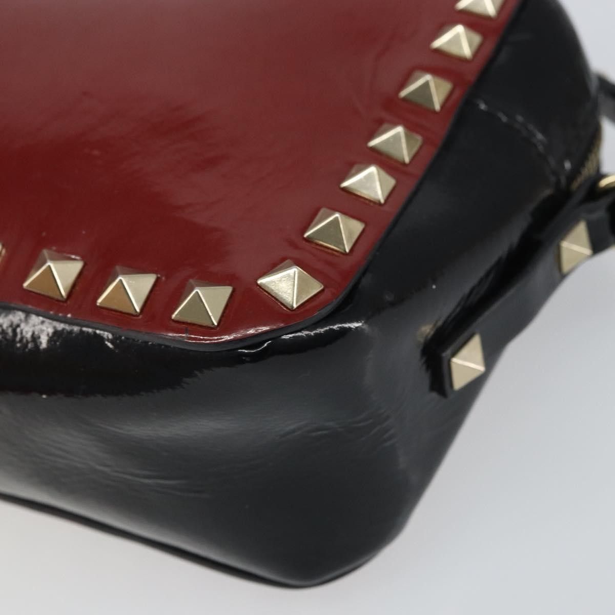 Valentino Valentino Garavani Rockstud Chain Camera Crossbody Bag Patent leather Size ONE SIZE - 9 Thumbnail