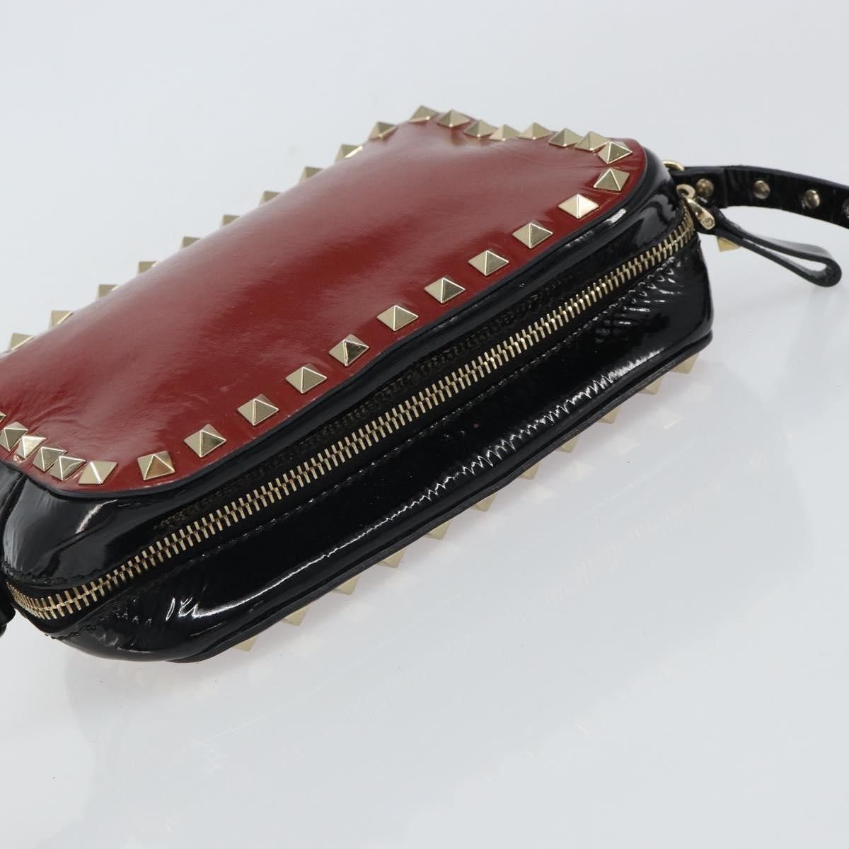 Valentino Valentino Garavani Rockstud Chain Camera Crossbody Bag Patent leather Size ONE SIZE - 17 Thumbnail
