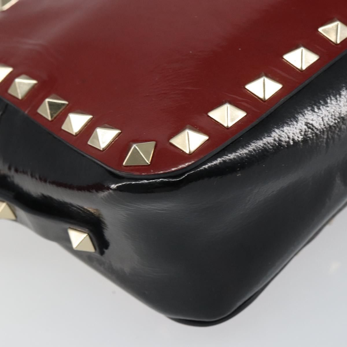 Valentino Valentino Garavani Rockstud Chain Camera Crossbody Bag Patent leather Size ONE SIZE - 10 Thumbnail
