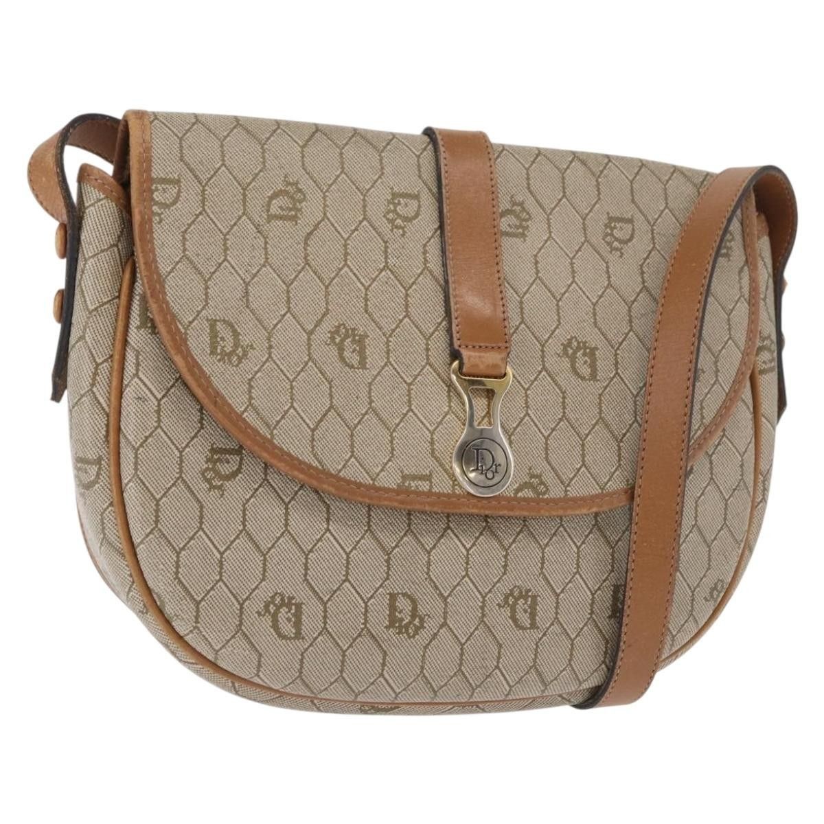 Dior Christian Dior Vintage Honeycomb Canvas and Leather Size ONE SIZE - 18 Thumbnail