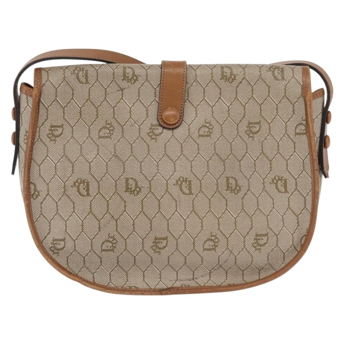 Dior Christian Dior Vintage Honeycomb Canvas and Leather Size ONE SIZE - 2 Thumbnail