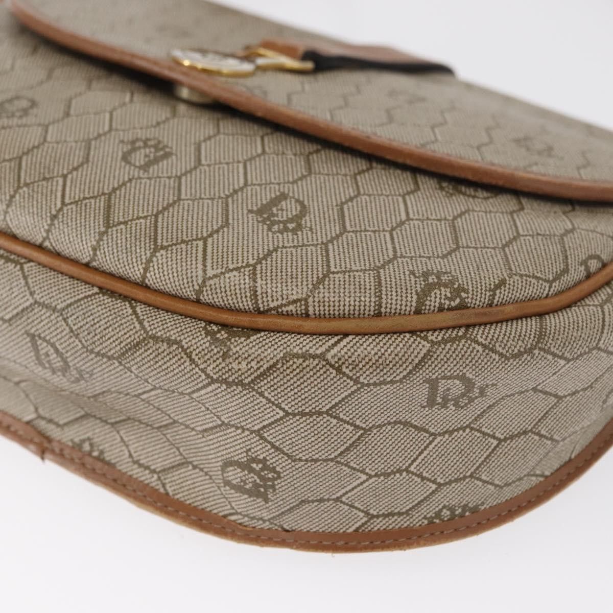 Dior Christian Dior Vintage Honeycomb Canvas and Leather Size ONE SIZE - 8 Thumbnail