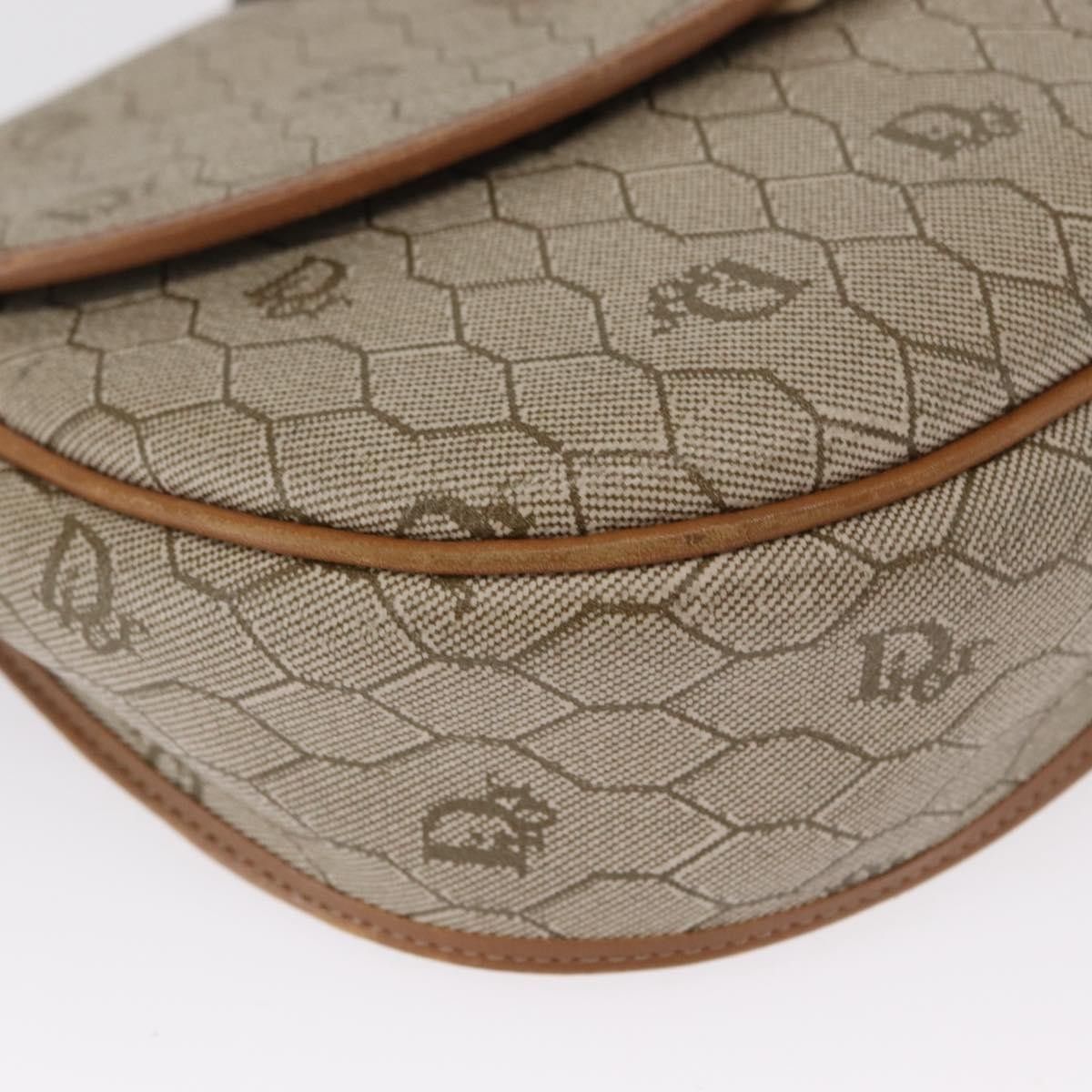 Dior Christian Dior Vintage Honeycomb Canvas and Leather Size ONE SIZE - 9 Thumbnail