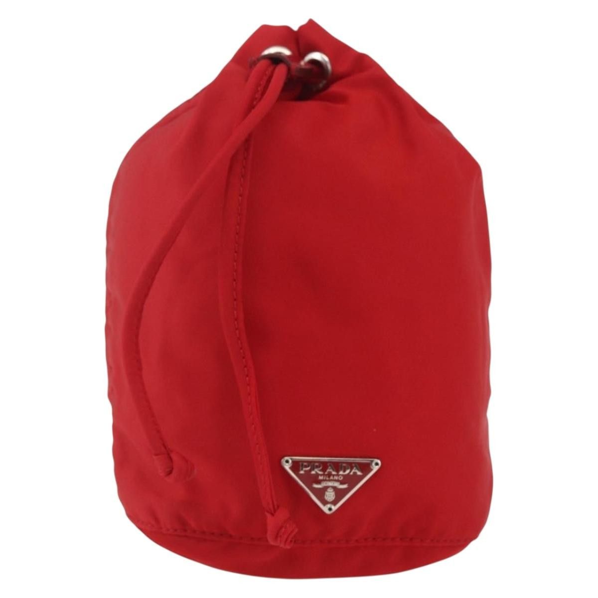 Prada Prada Drawstring Wristlet Bucket Bag Tessuto Size ONE SIZE - 17 Thumbnail