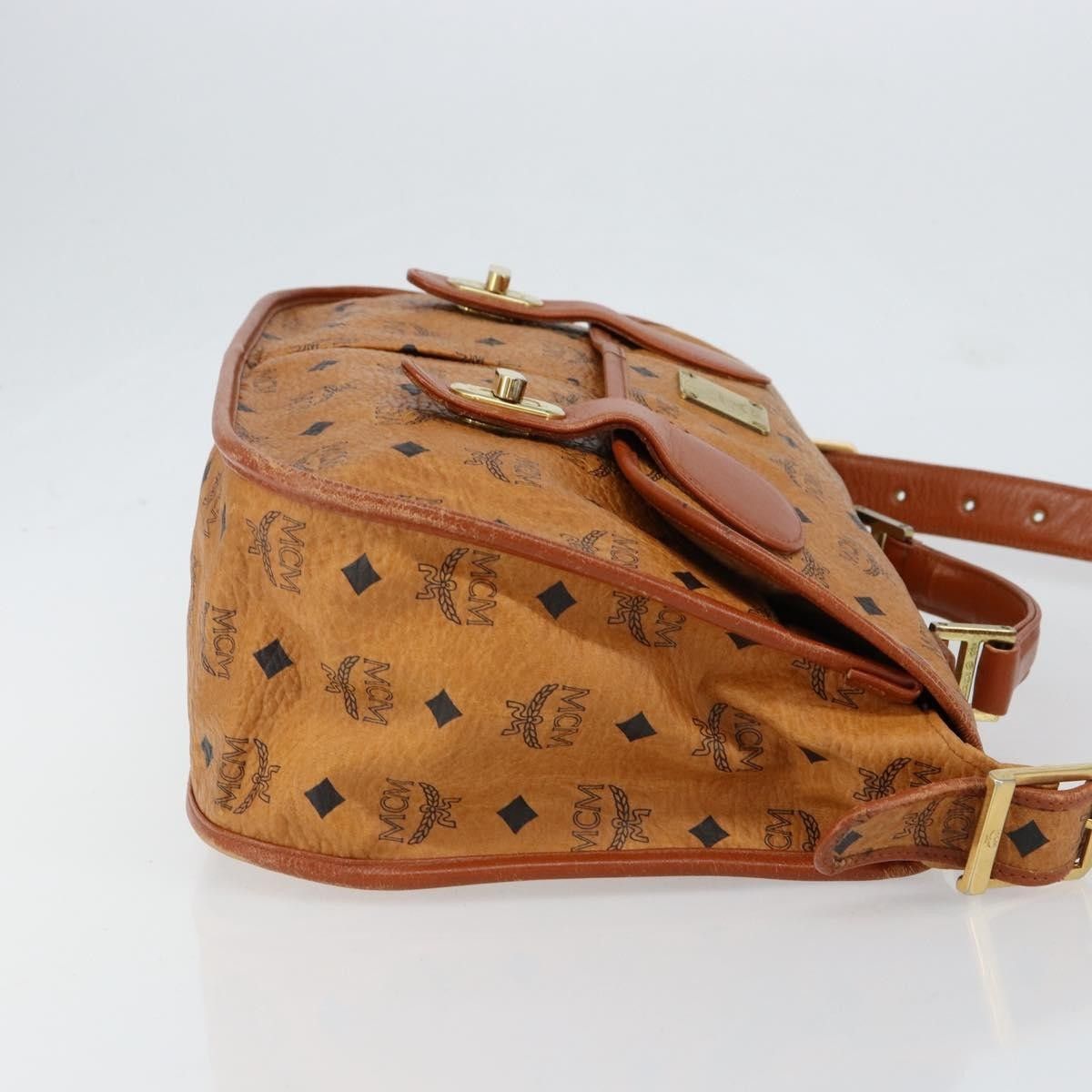 MCM MCM Visetos Shoulder bag Canvas and Leather Size ONE SIZE - 3 Thumbnail