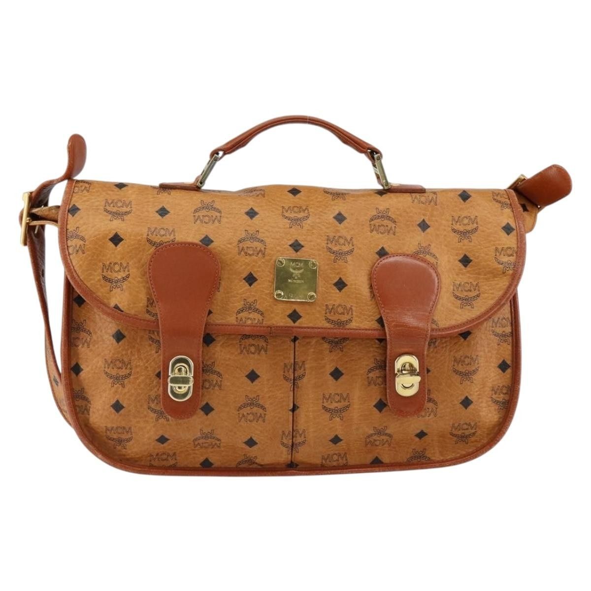 MCM MCM Visetos Shoulder bag Canvas and Leather Size ONE SIZE - 18 Thumbnail