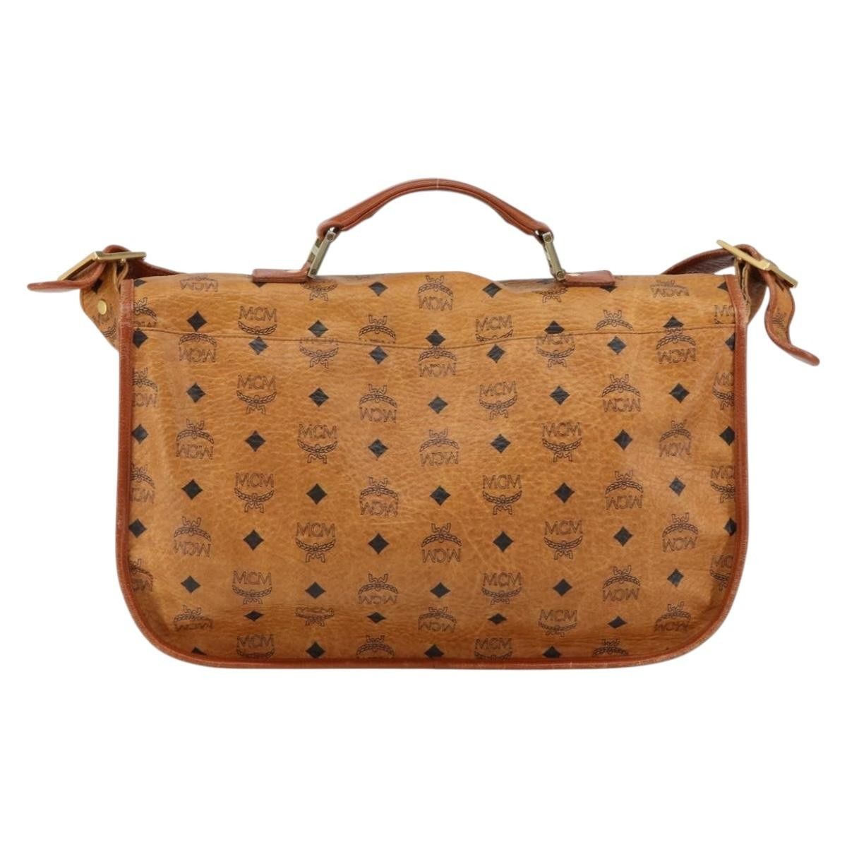 MCM MCM Visetos Shoulder bag Canvas and Leather Size ONE SIZE - 2 Thumbnail