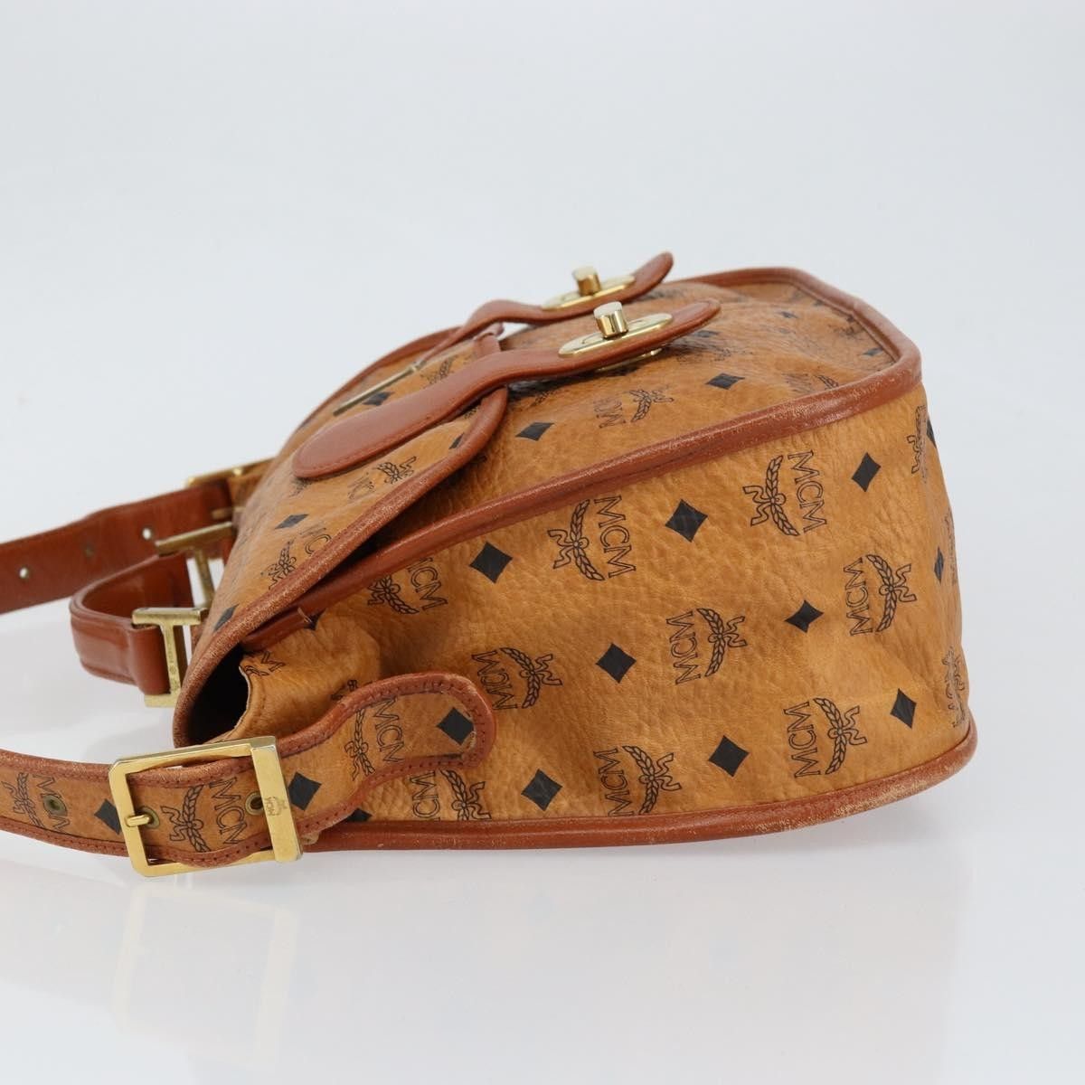 MCM MCM Visetos Shoulder bag Canvas and Leather Size ONE SIZE - 4 Thumbnail
