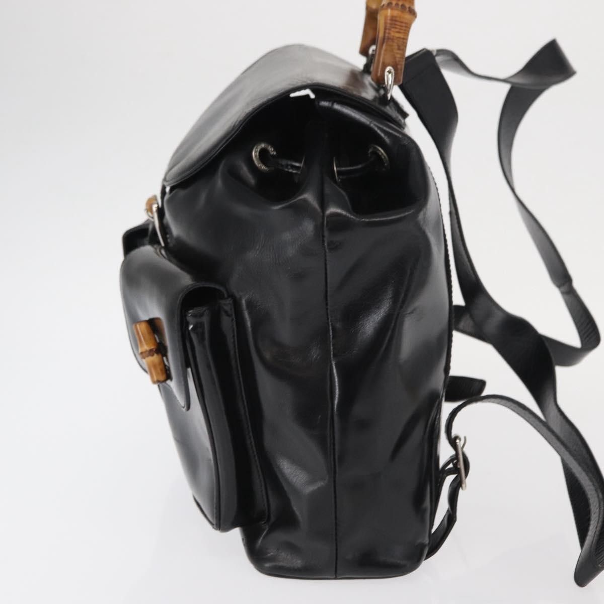 Gucci Gucci Vintage Bamboo Backpack Leather Size ONE SIZE - 3 Thumbnail