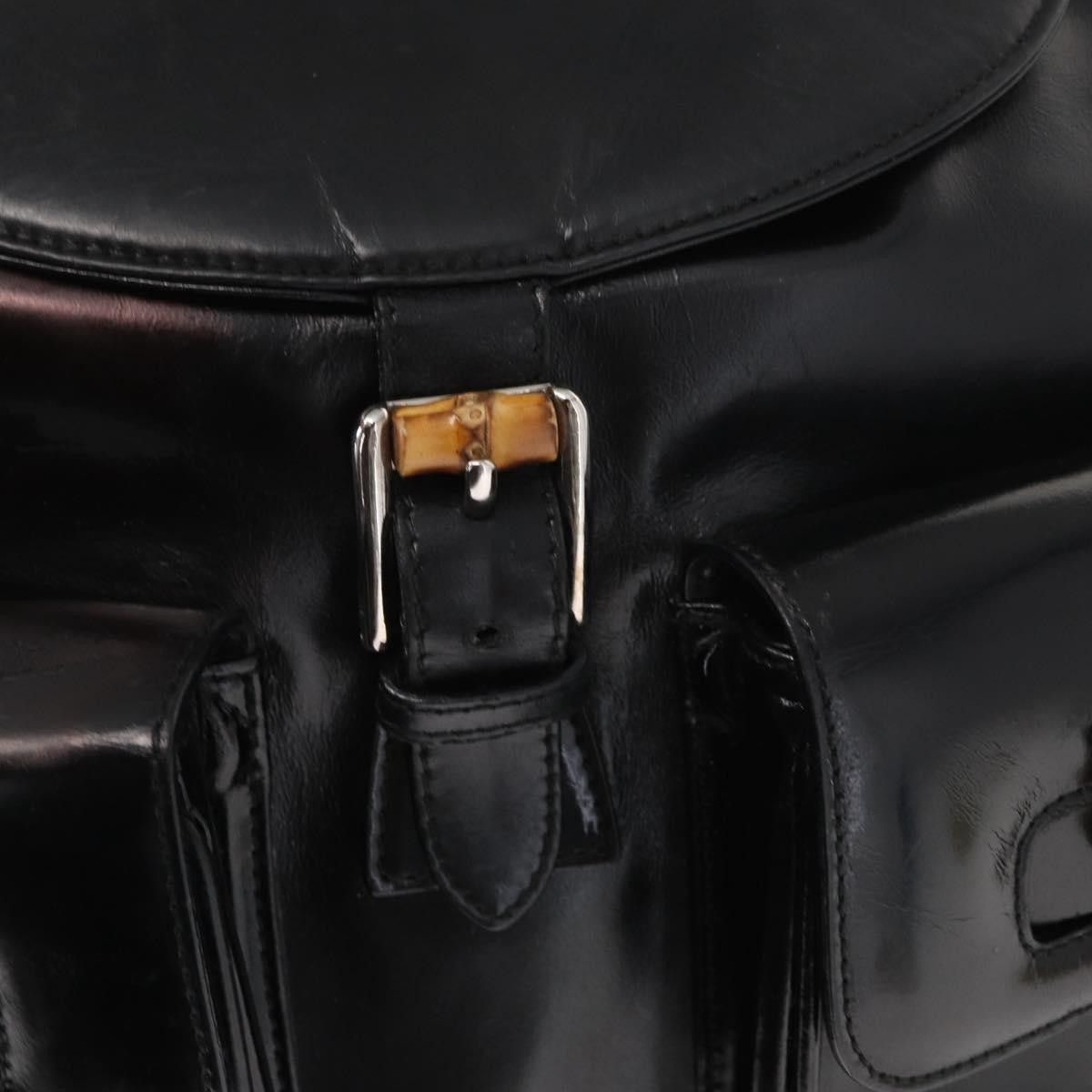 Gucci Gucci Vintage Bamboo Backpack Leather Size ONE SIZE - 13 Thumbnail