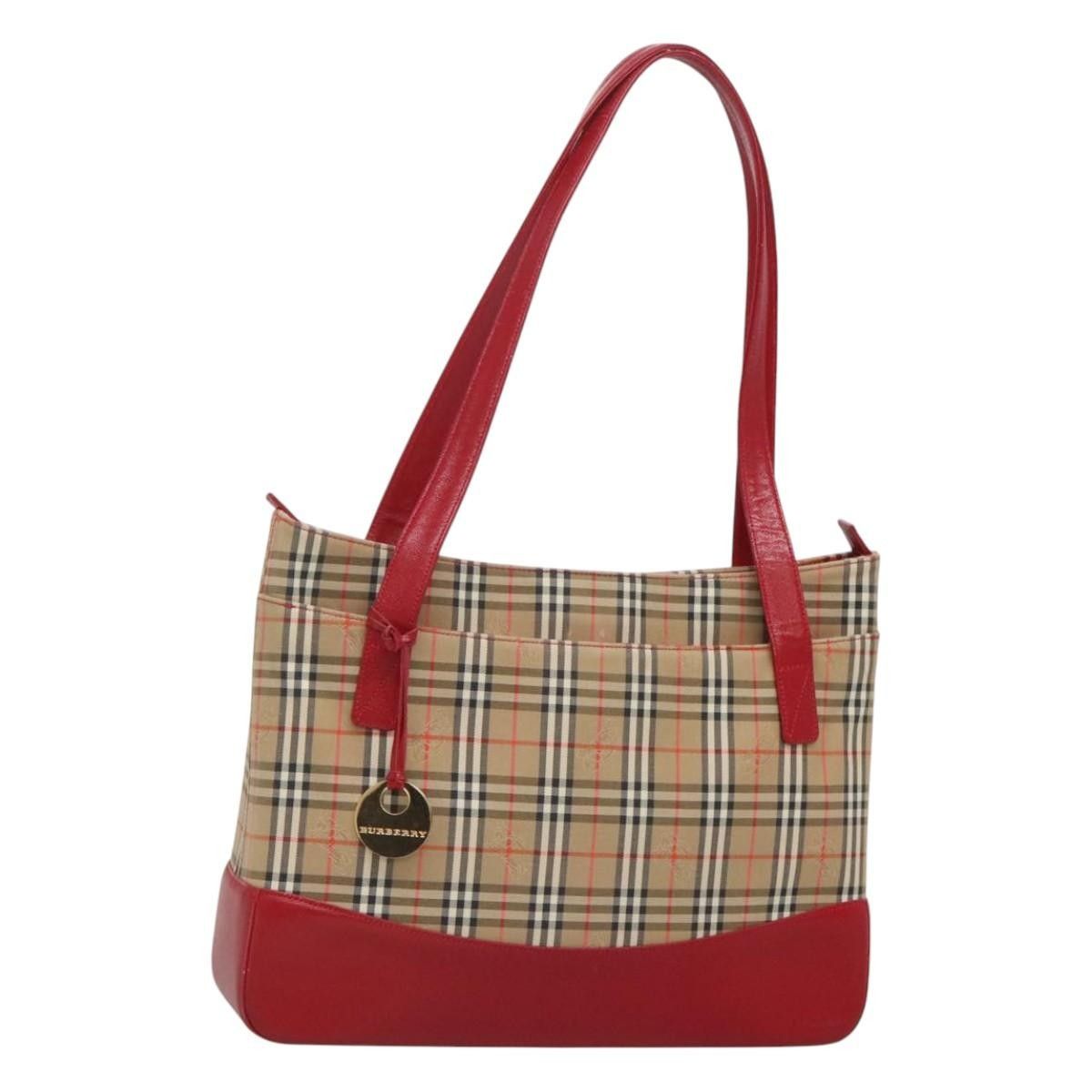 Burberry Burberry Nova Check Tote Canvas and Leather Size ONE SIZE - 18 Thumbnail