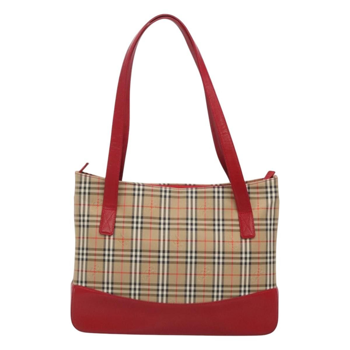 Burberry Burberry Nova Check Tote Canvas and Leather Size ONE SIZE - 2 Thumbnail