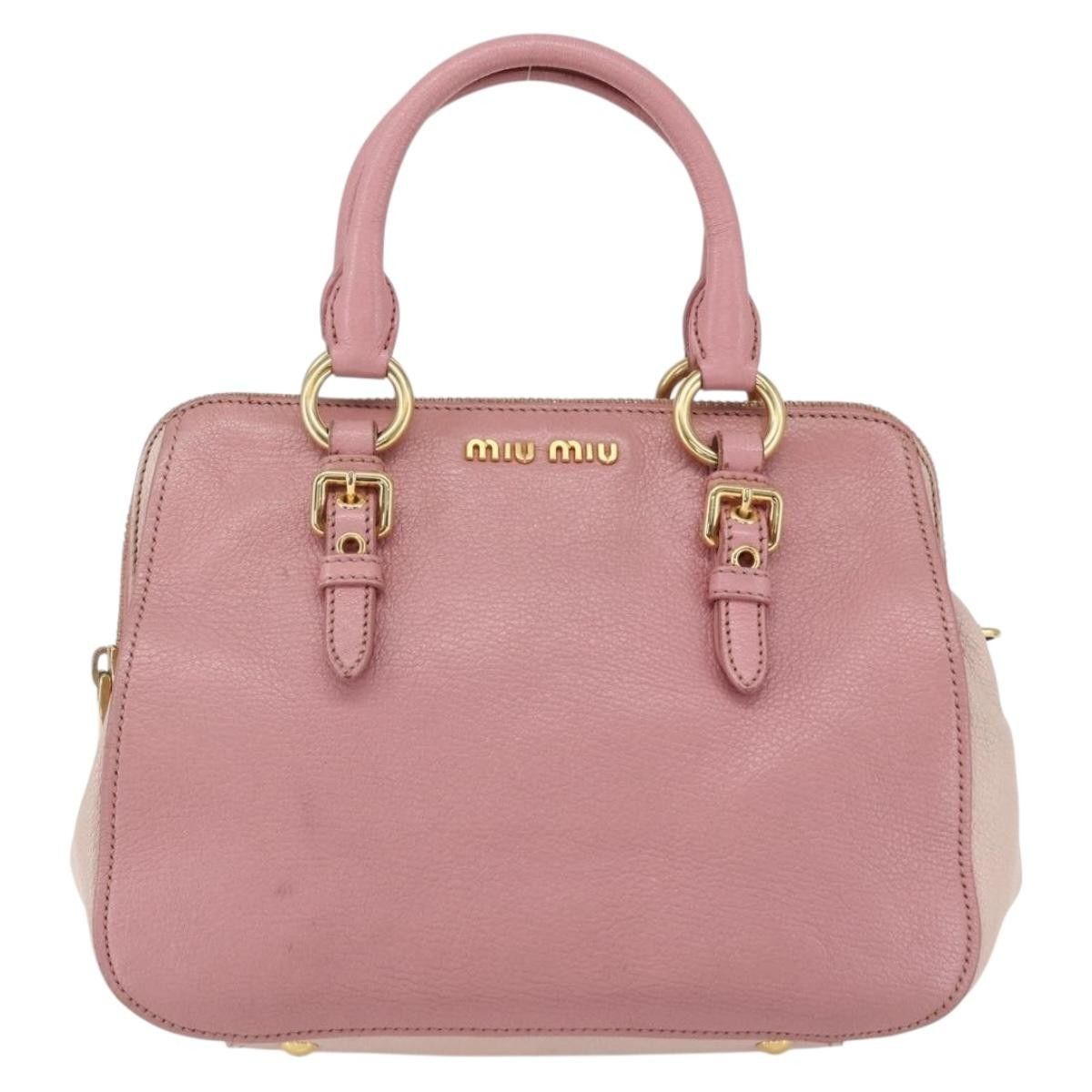 Miu Miu Miu Miu Madras Bowler Leather Size ONE SIZE - 24 Thumbnail