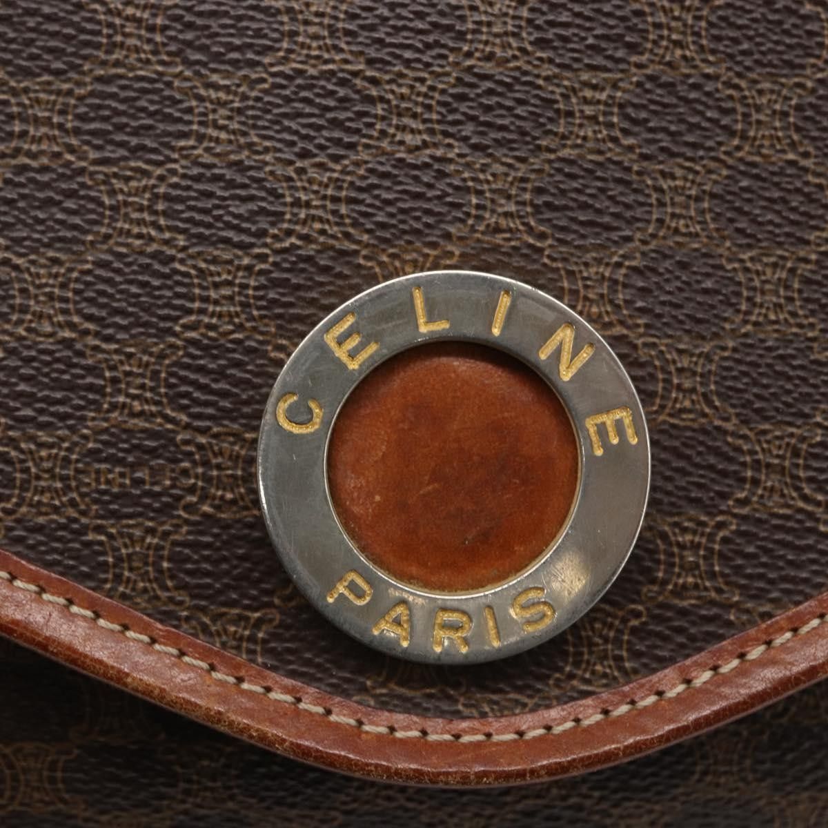 Celine Celine Circle Logo Macadam Pouch Canvas and Leather Size ONE SIZE - 12 Thumbnail