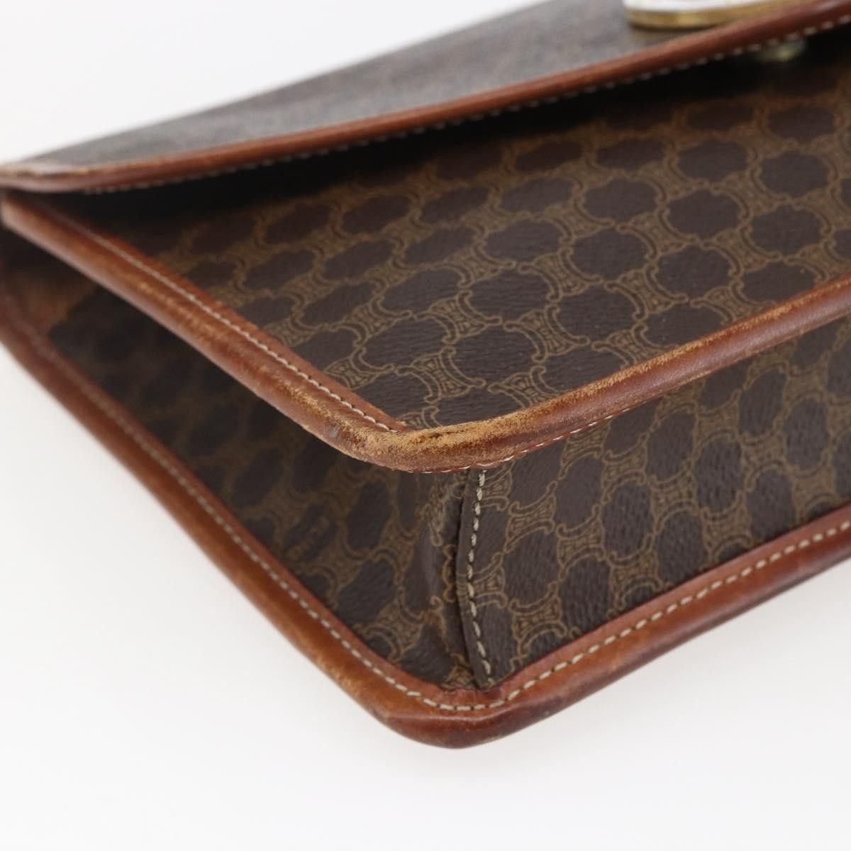 Celine Celine Circle Logo Macadam Pouch Canvas and Leather Size ONE SIZE - 10 Thumbnail