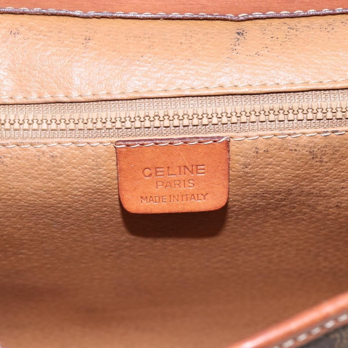 Celine Celine Circle Logo Macadam Pouch Canvas and Leather Size ONE SIZE - 6 Thumbnail