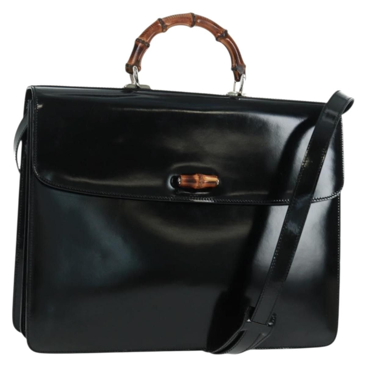 Gucci Gucci Vintage Bamboo Handle Patent leather Size ONE SIZE - 20 Thumbnail