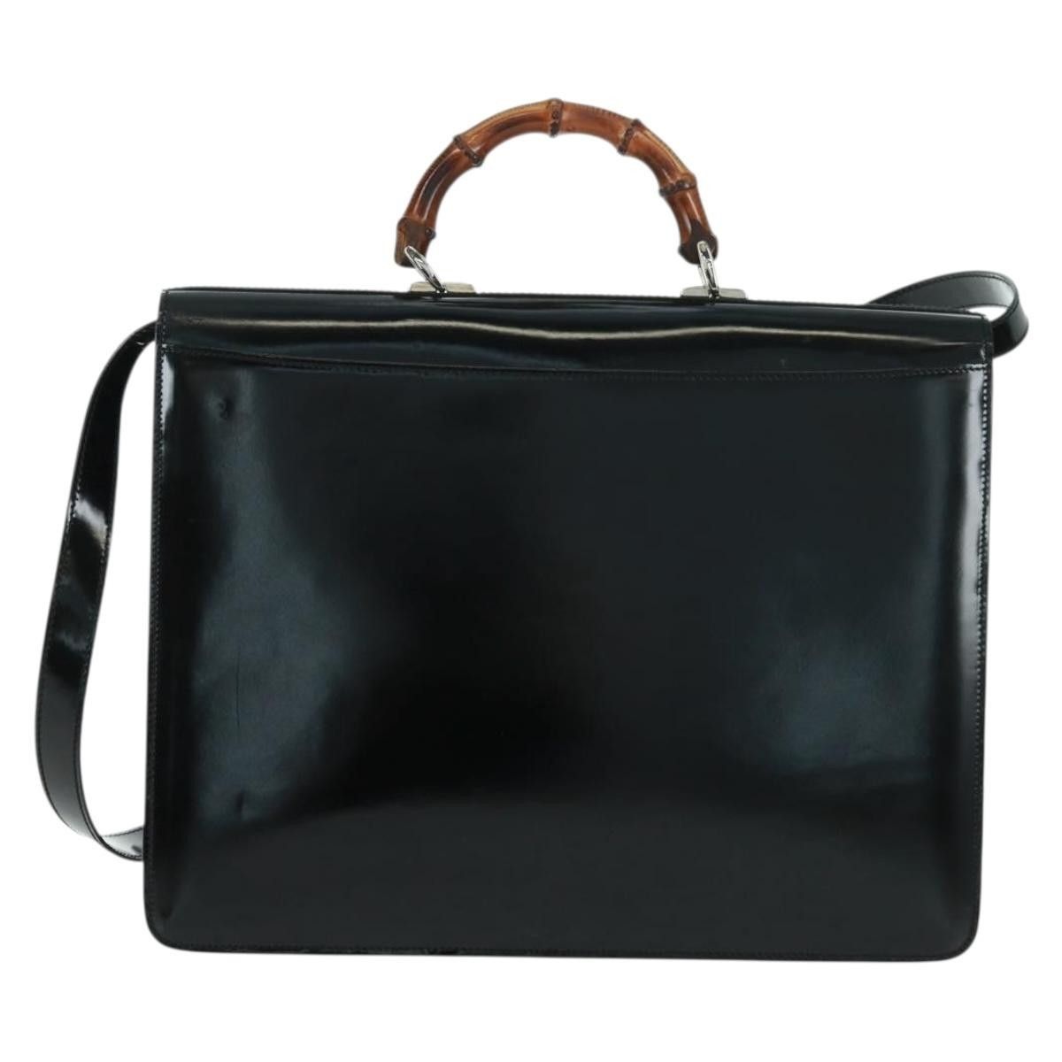 Gucci Gucci Vintage Bamboo Handle Patent leather Size ONE SIZE - 2 Thumbnail