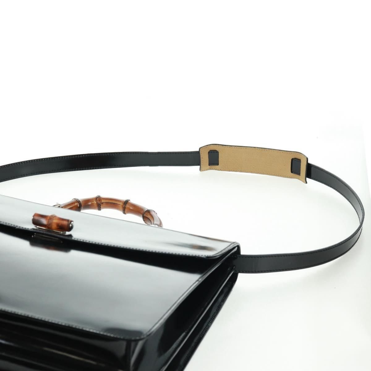Gucci Gucci Vintage Bamboo Handle Patent leather Size ONE SIZE - 19 Thumbnail