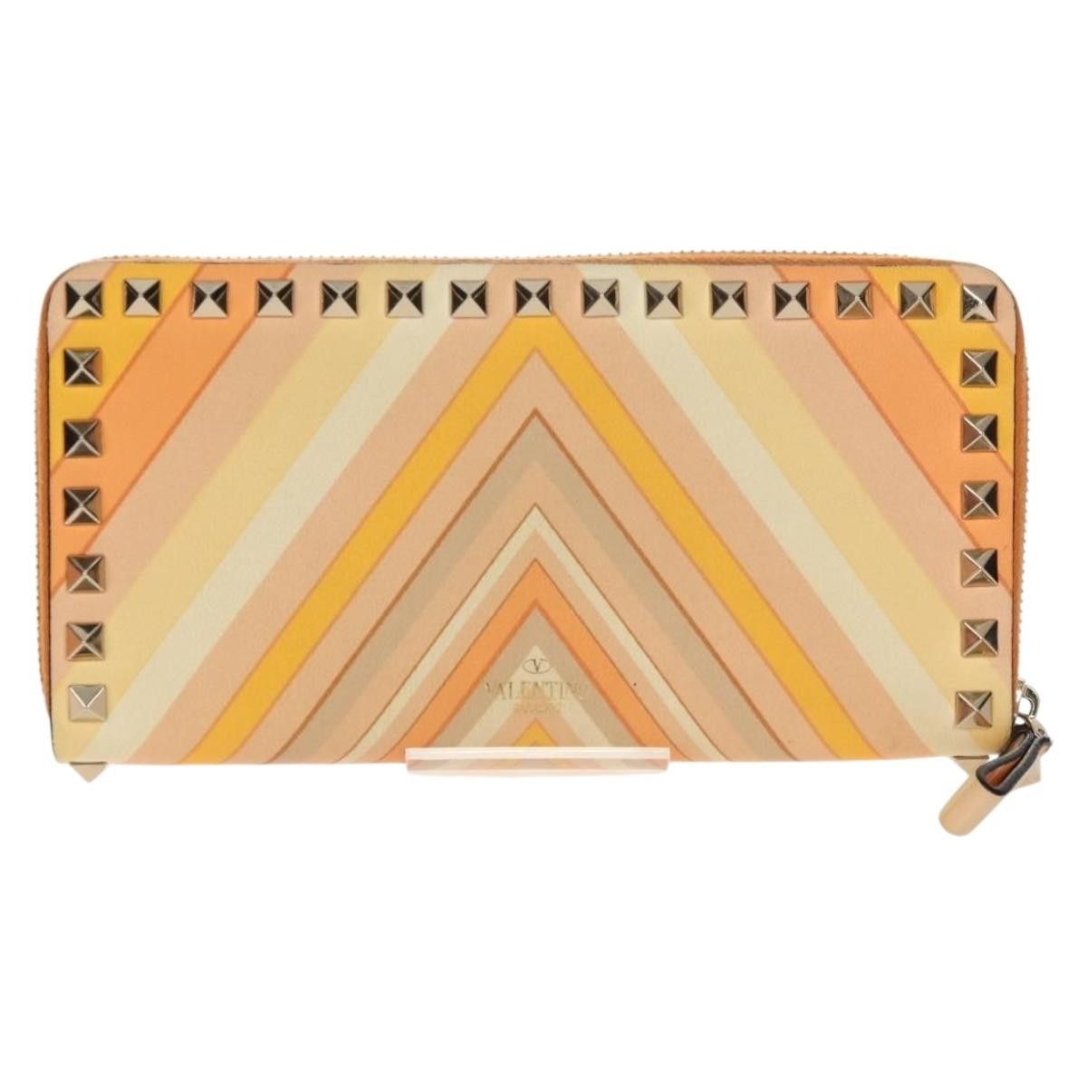 Valentino Valentino Garavani Rockstud Zip Around Striped Leather Size ONE SIZE - 2 Thumbnail