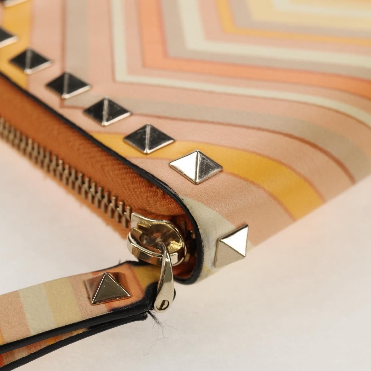 Valentino Valentino Garavani Rockstud Zip Around Striped Leather Size ONE SIZE - 11 Thumbnail