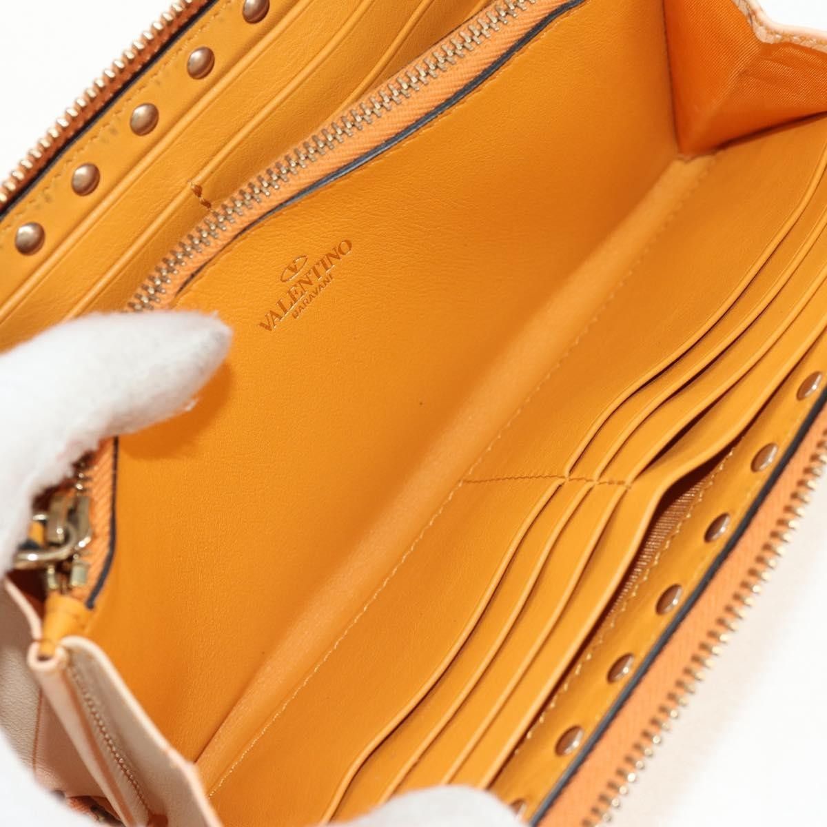 Valentino Valentino Garavani Rockstud Zip Around Striped Leather Size ONE SIZE - 5 Thumbnail