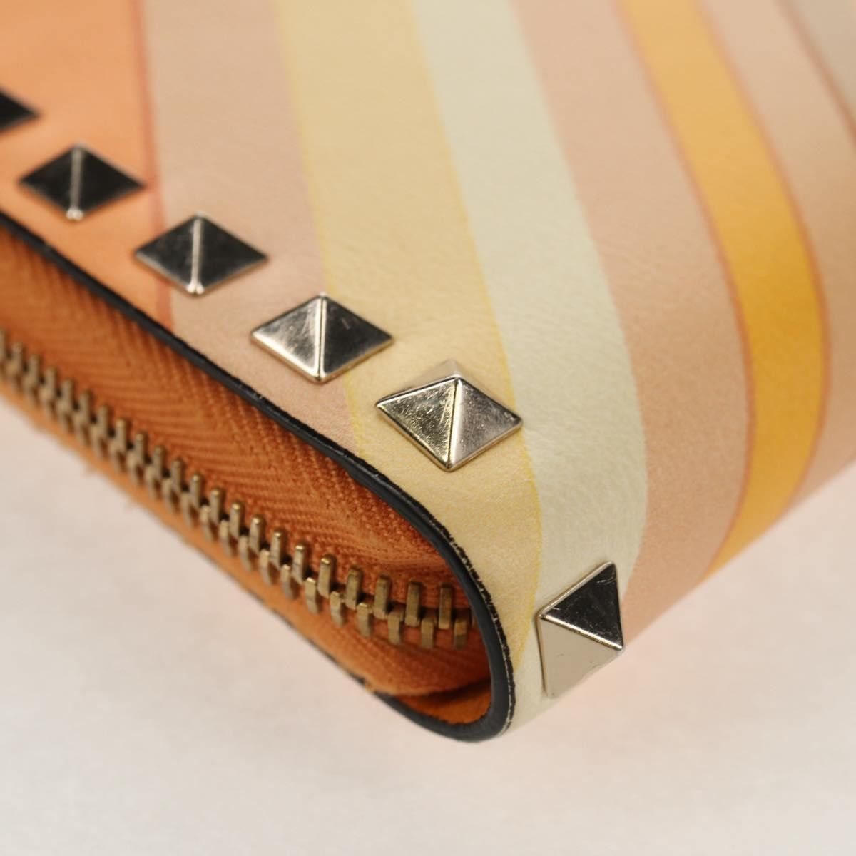 Valentino Valentino Garavani Rockstud Zip Around Striped Leather Size ONE SIZE - 8 Thumbnail