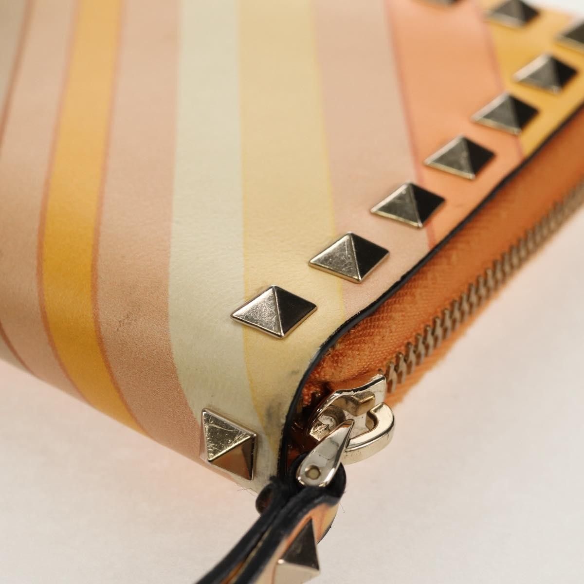 Valentino Valentino Garavani Rockstud Zip Around Striped Leather Size ONE SIZE - 10 Thumbnail