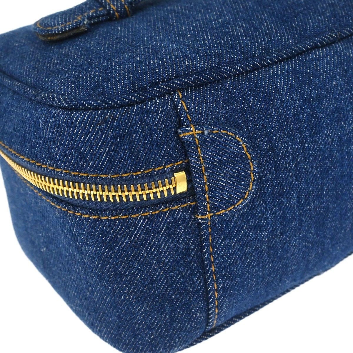 Chanel Chanel Vintage Timeless Cosmetic Case Denim Size ONE SIZE - 8 Thumbnail