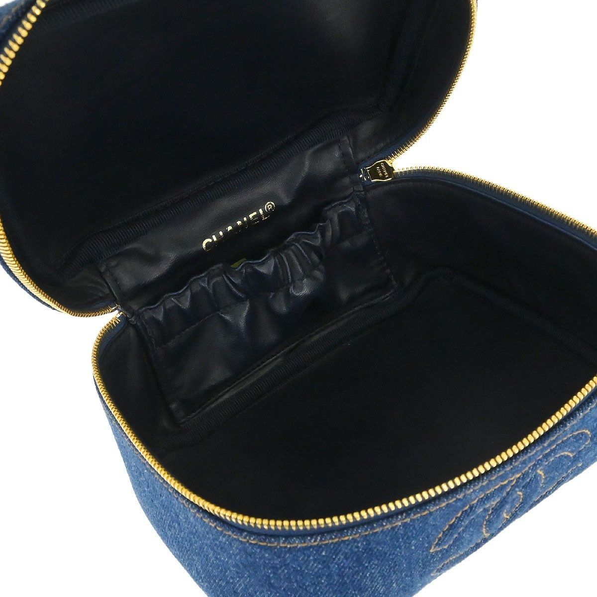 Chanel Chanel Vintage Timeless Cosmetic Case Denim Size ONE SIZE - 9 Thumbnail