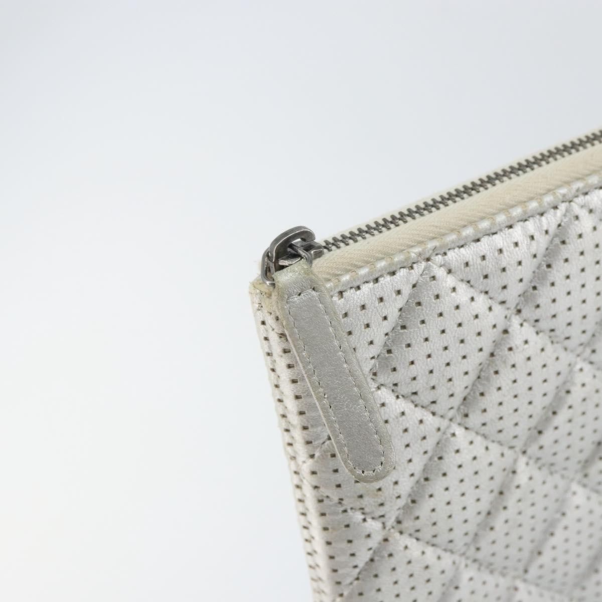 Chanel Chanel O Case Clutch Quilted Perforated Lambskin Size ONE SIZE - 16 Thumbnail