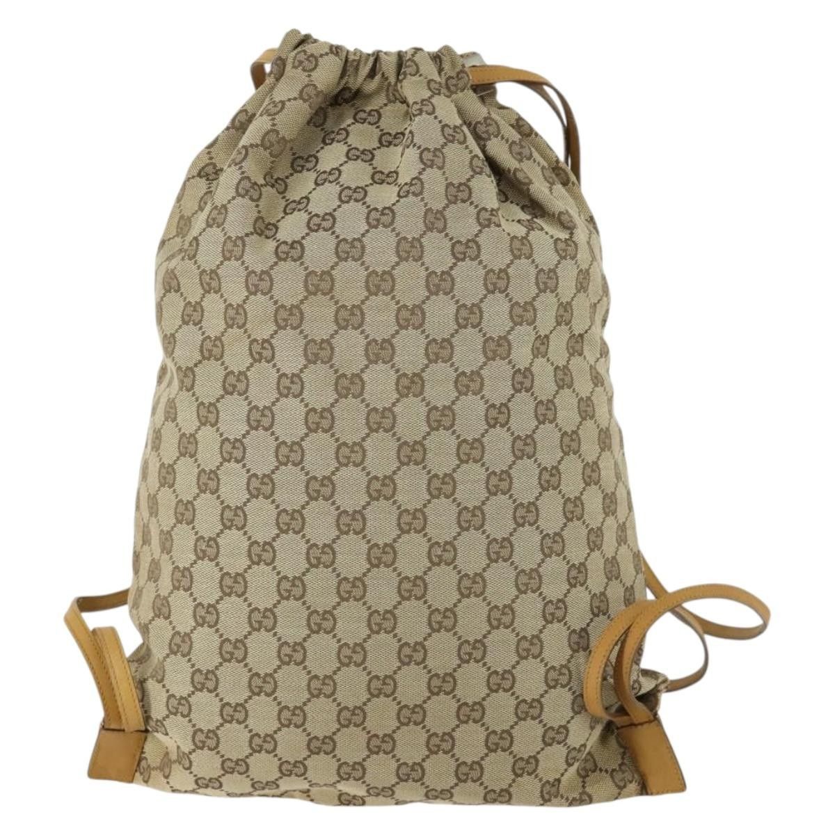 Gucci Gucci Drawstring Backpack GG Canvas Size ONE SIZE - 2 Thumbnail