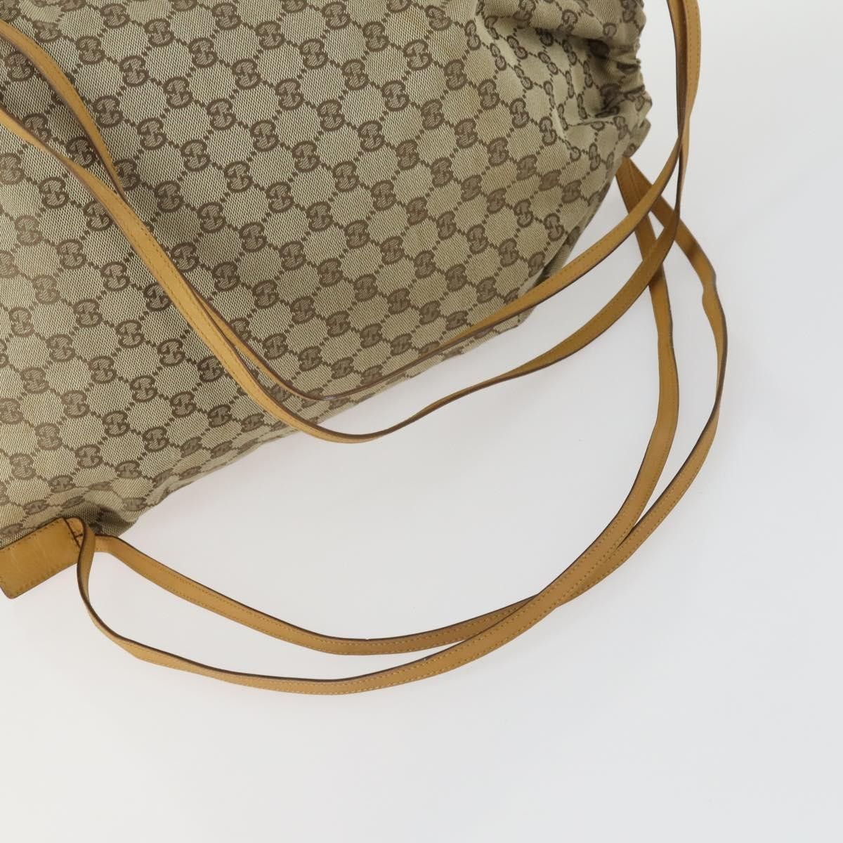 Gucci Gucci Drawstring Backpack GG Canvas Size ONE SIZE - 8 Thumbnail