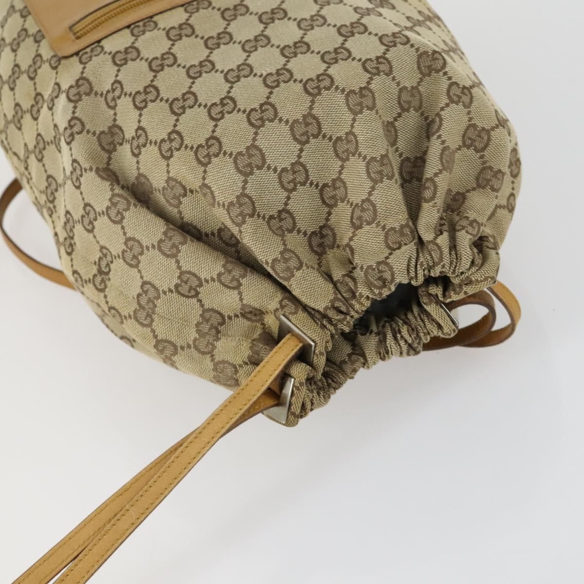Gucci Gucci Drawstring Backpack GG Canvas Size ONE SIZE - 14 Thumbnail