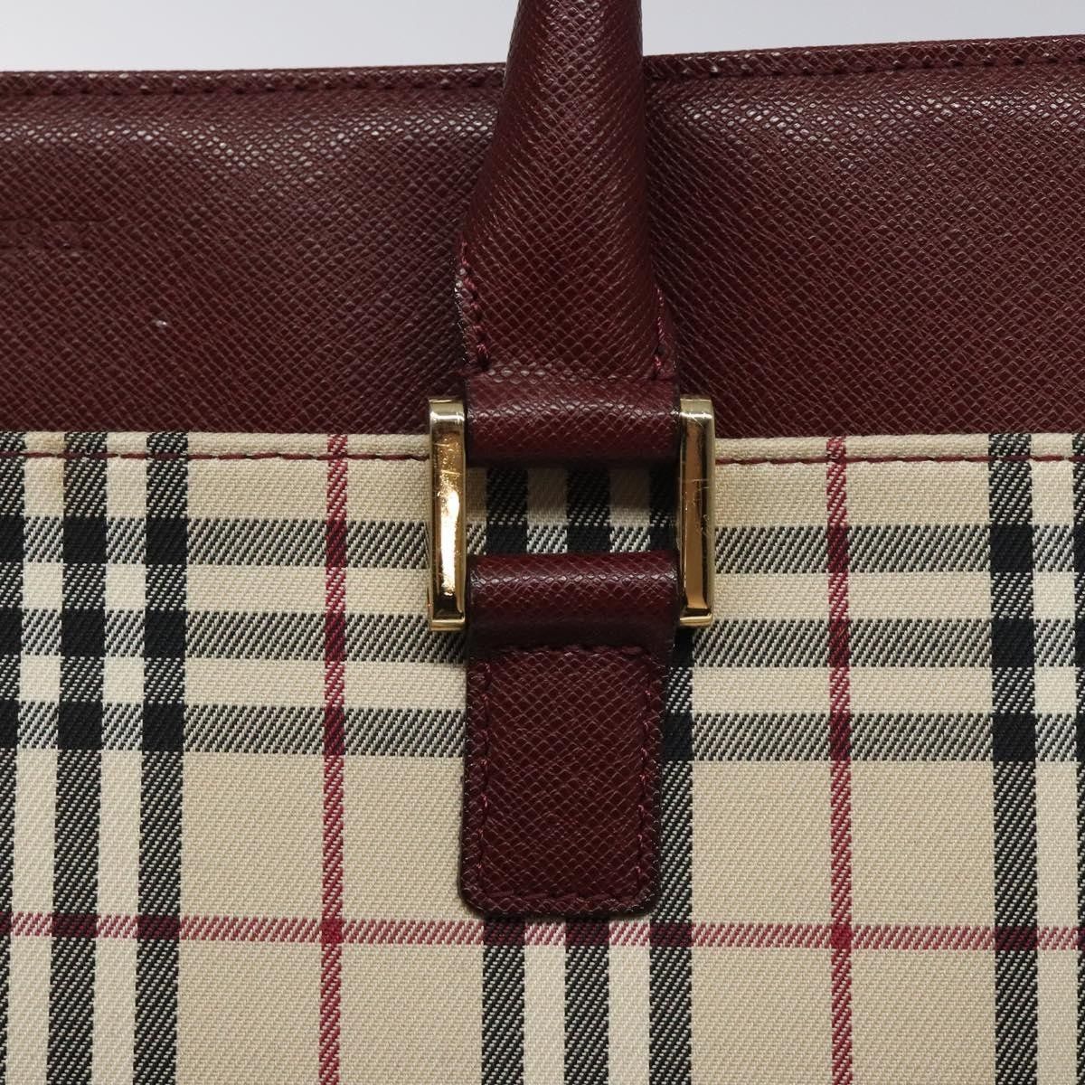 Burberry Burberry Nova Check Tote Canvas and Leather Size ONE SIZE - 10 Thumbnail