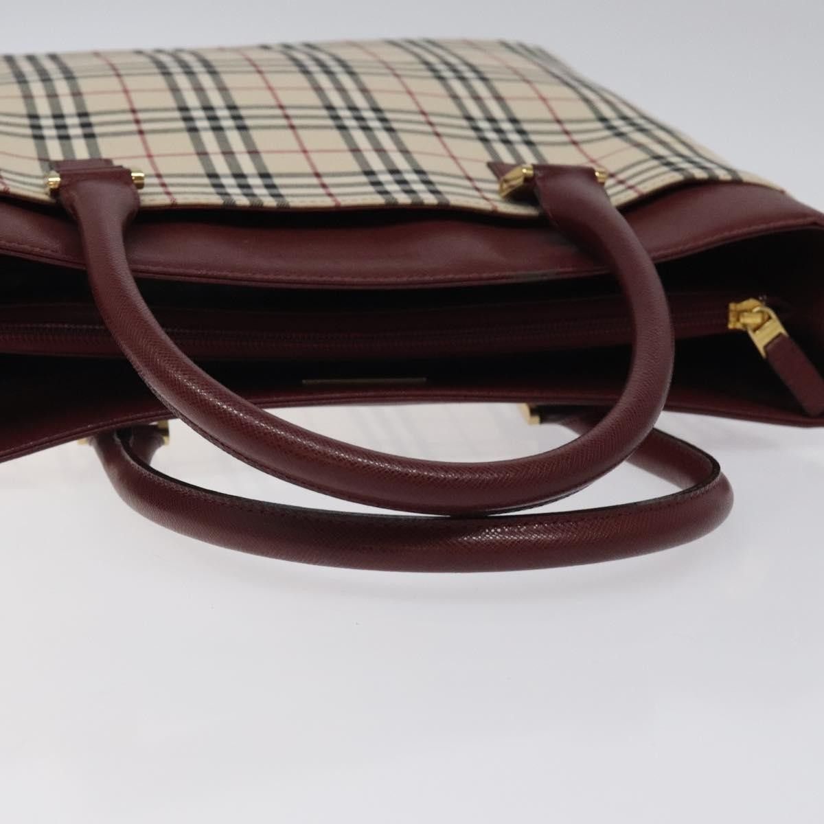 Burberry Burberry Nova Check Tote Canvas and Leather Size ONE SIZE - 7 Thumbnail