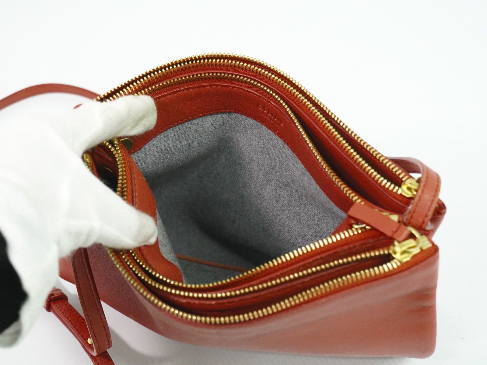 Celine Celine Trio Crossbody Bag Leather Size ONE SIZE - 3 Thumbnail