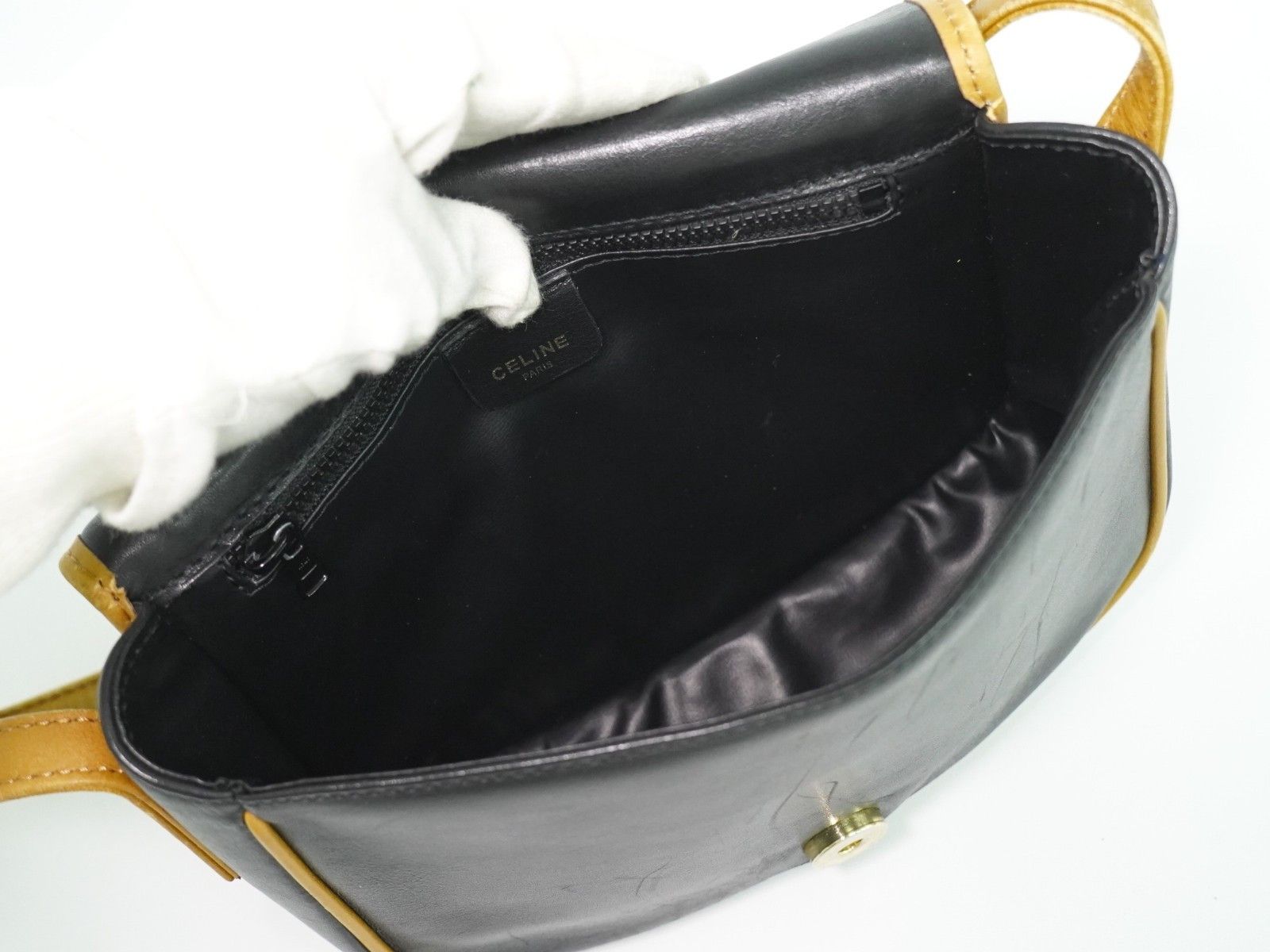 Celine Celine Vintage Shoulder Bag Leather Size ONE SIZE - 3 Thumbnail