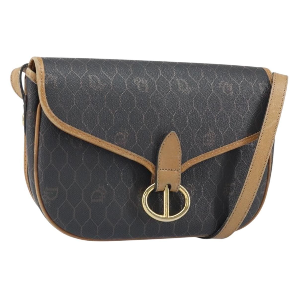 Dior Christian Dior Vintage Honeycomb Canvas and Leather Size ONE SIZE - 17 Thumbnail