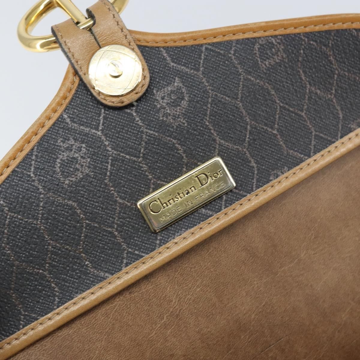 Dior Christian Dior Vintage Honeycomb Canvas and Leather Size ONE SIZE - 6 Thumbnail
