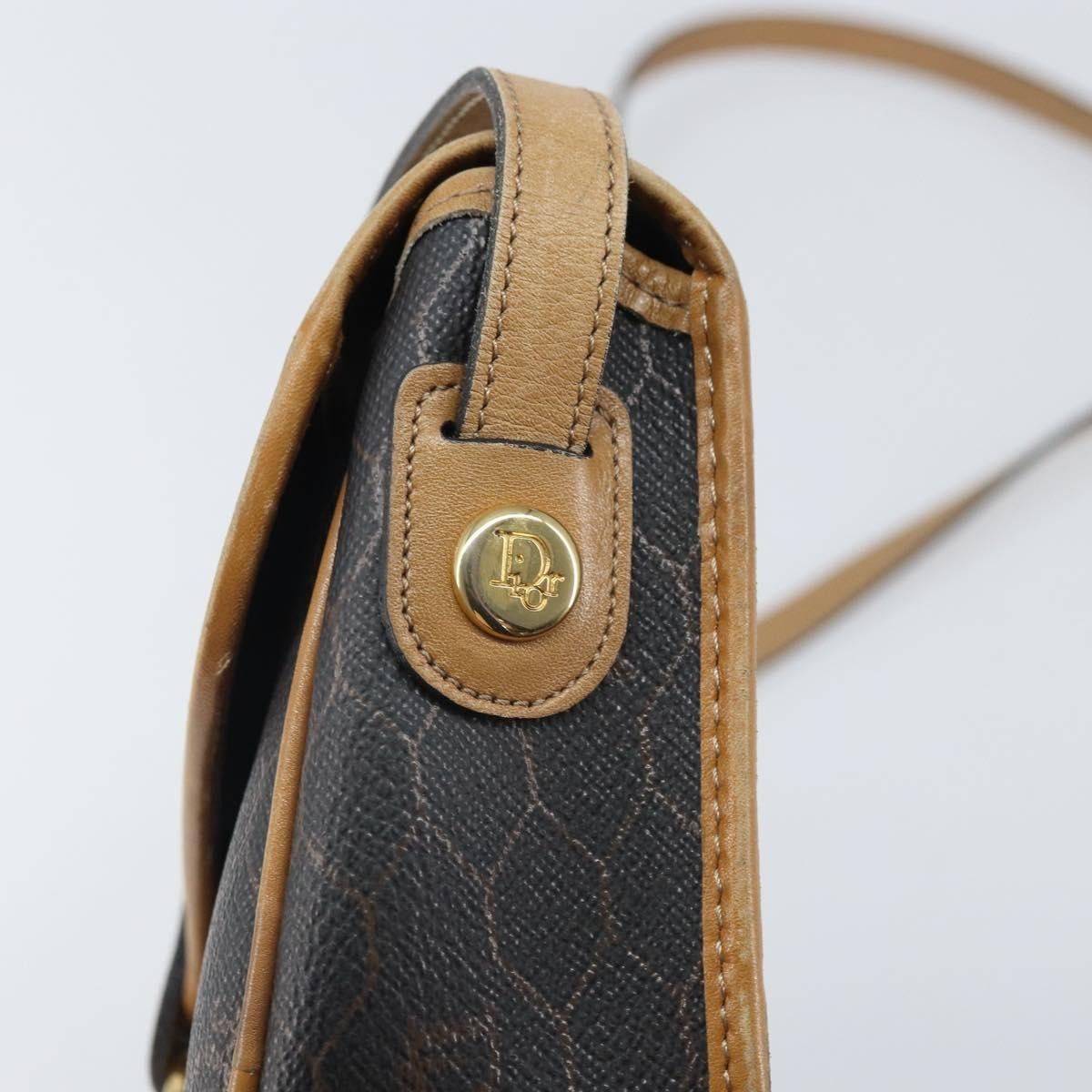 Dior Christian Dior Vintage Honeycomb Canvas and Leather Size ONE SIZE - 18 Thumbnail