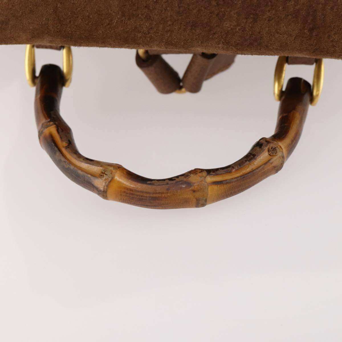 Gucci Gucci Gucci bamboo backpack daim Size ONE SIZE - 8 Thumbnail