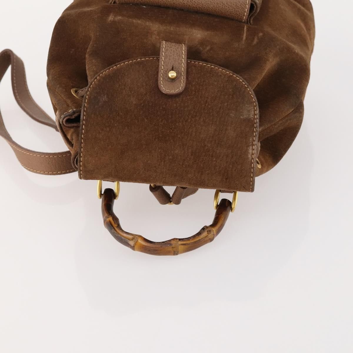 Gucci Gucci Gucci bamboo backpack daim Size ONE SIZE - 16 Thumbnail