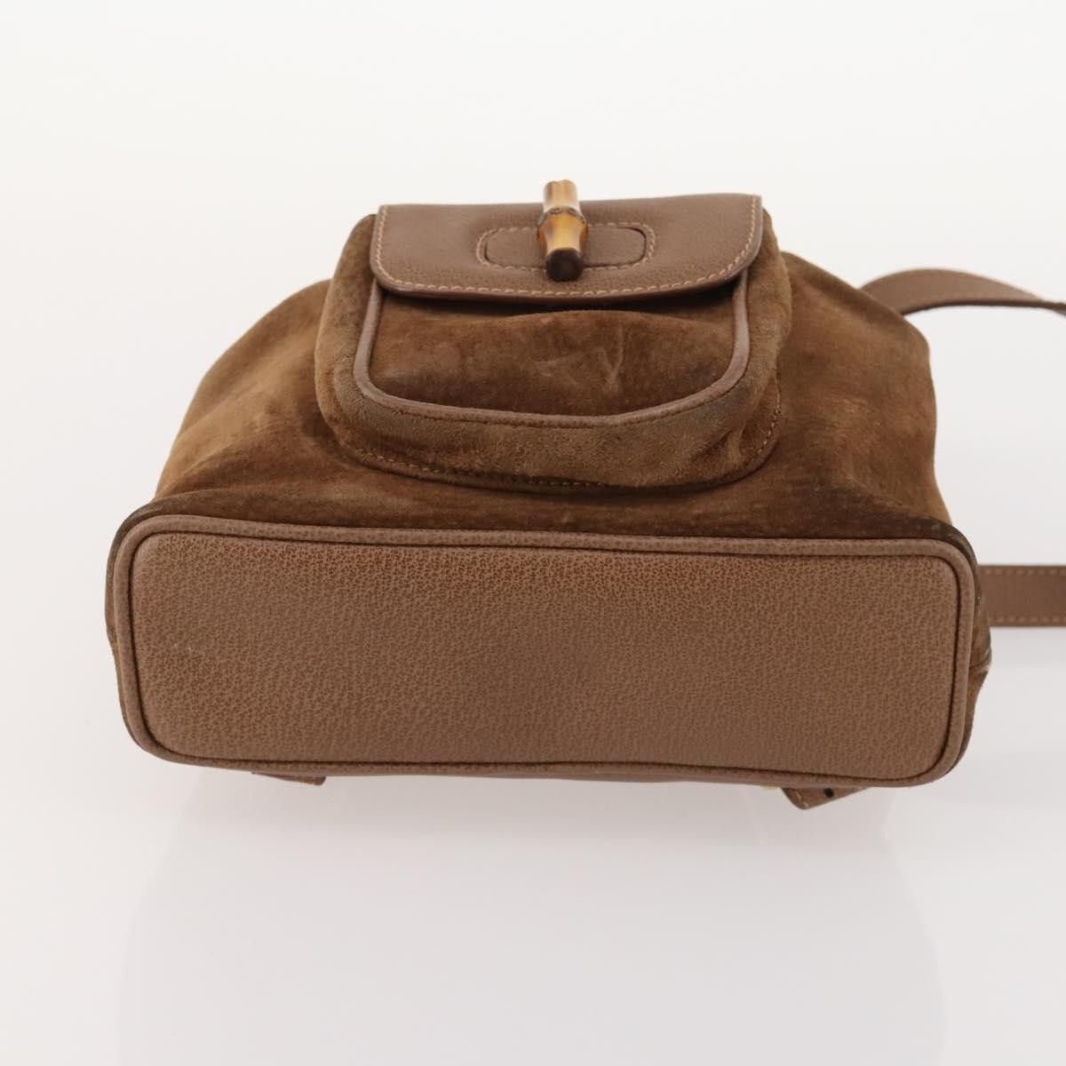 Gucci Gucci Gucci bamboo backpack daim Size ONE SIZE - 15 Thumbnail
