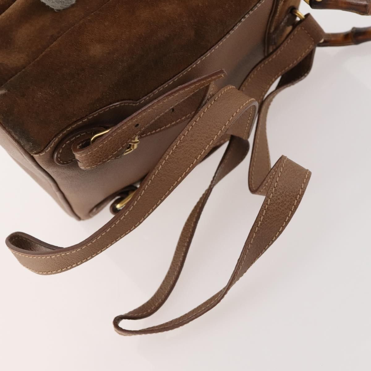 Gucci Gucci Gucci bamboo backpack daim Size ONE SIZE - 17 Thumbnail